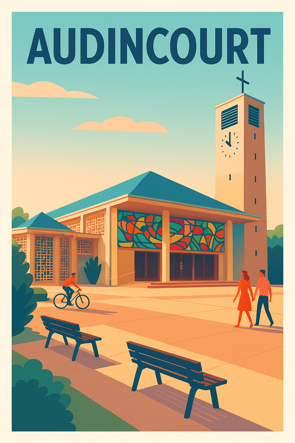 Affiche de Audincourt - Charme et sérénité au cœur de la ville
