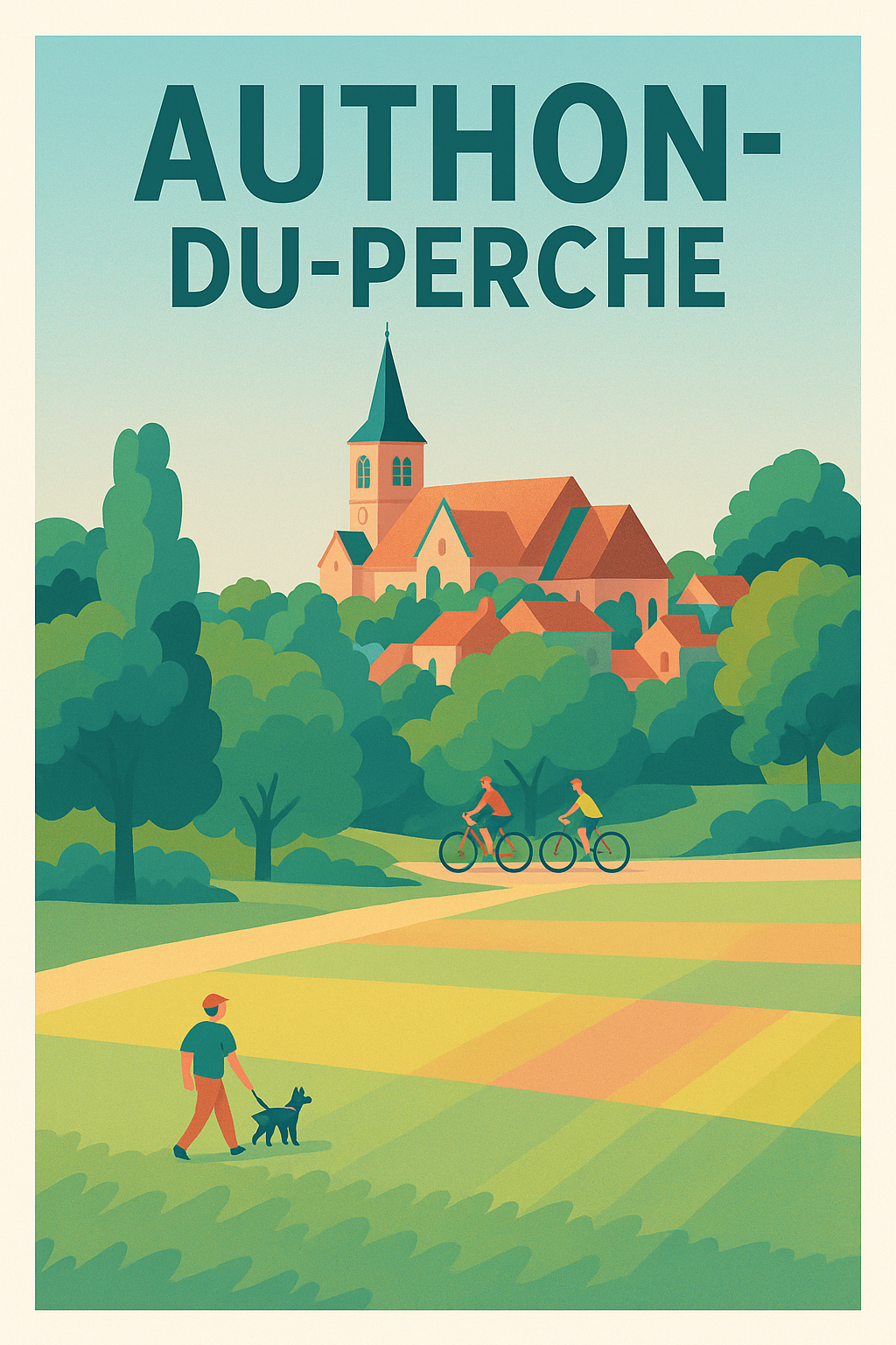 Affiche de Authon-du-Perche - Charme bucolique et douceur de vivre