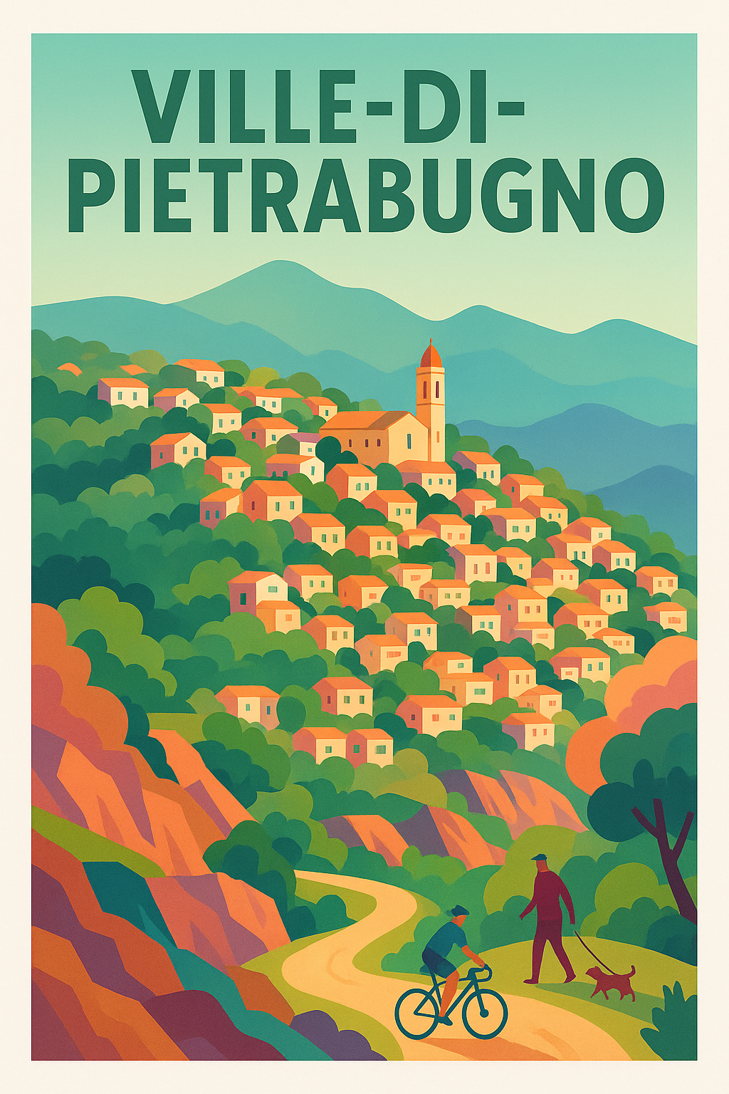 Affiche de Ville-di-Pietrabugno - Charme et nature en harmonie