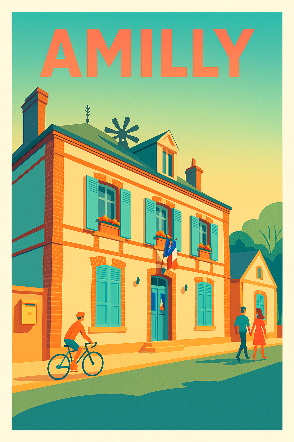 Affiche de Amilly - Charme tranquille et ambiance conviviale