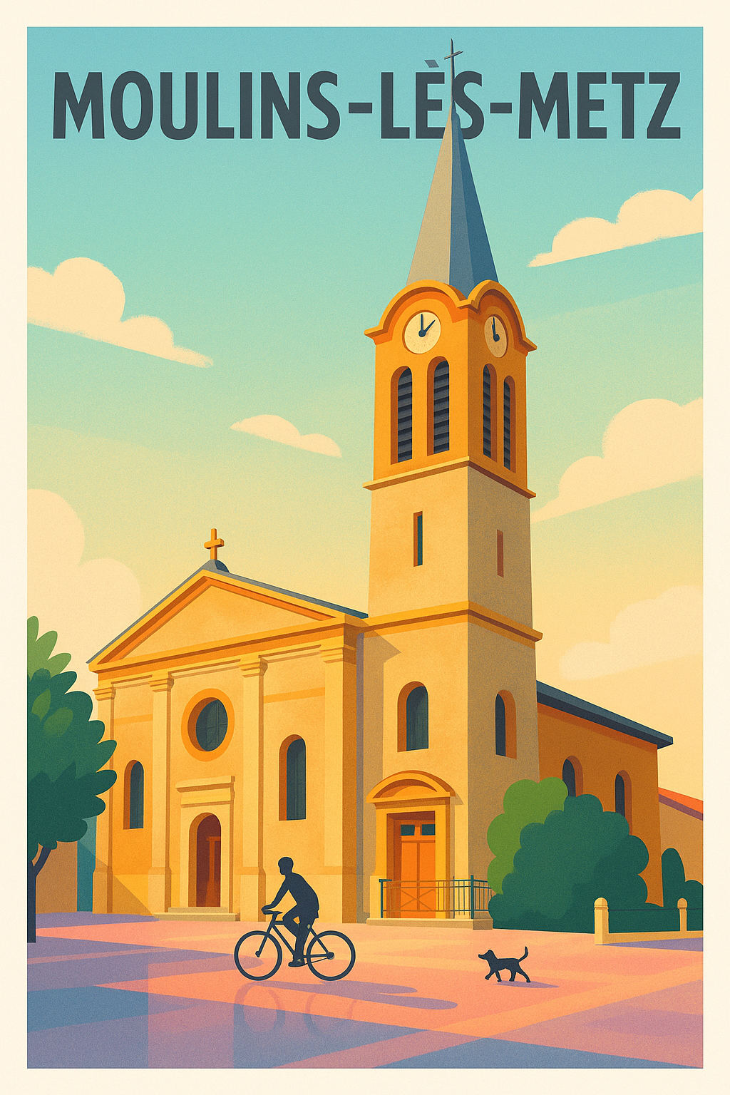 Affiche de Moulins-lès-Metz - Charme et sérénité à chaque regard