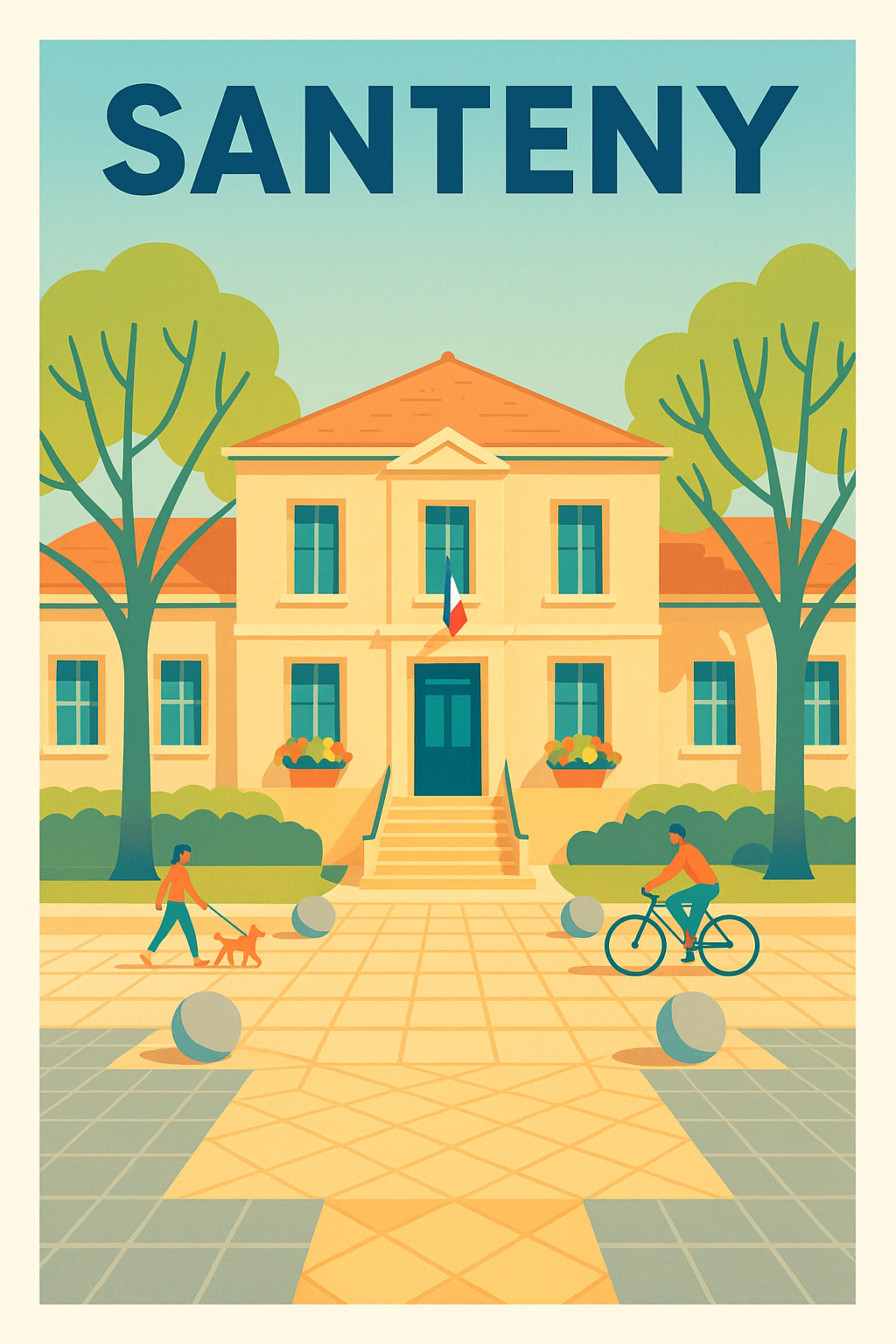 Affiche de Santeny - Charme paisible et vie locale