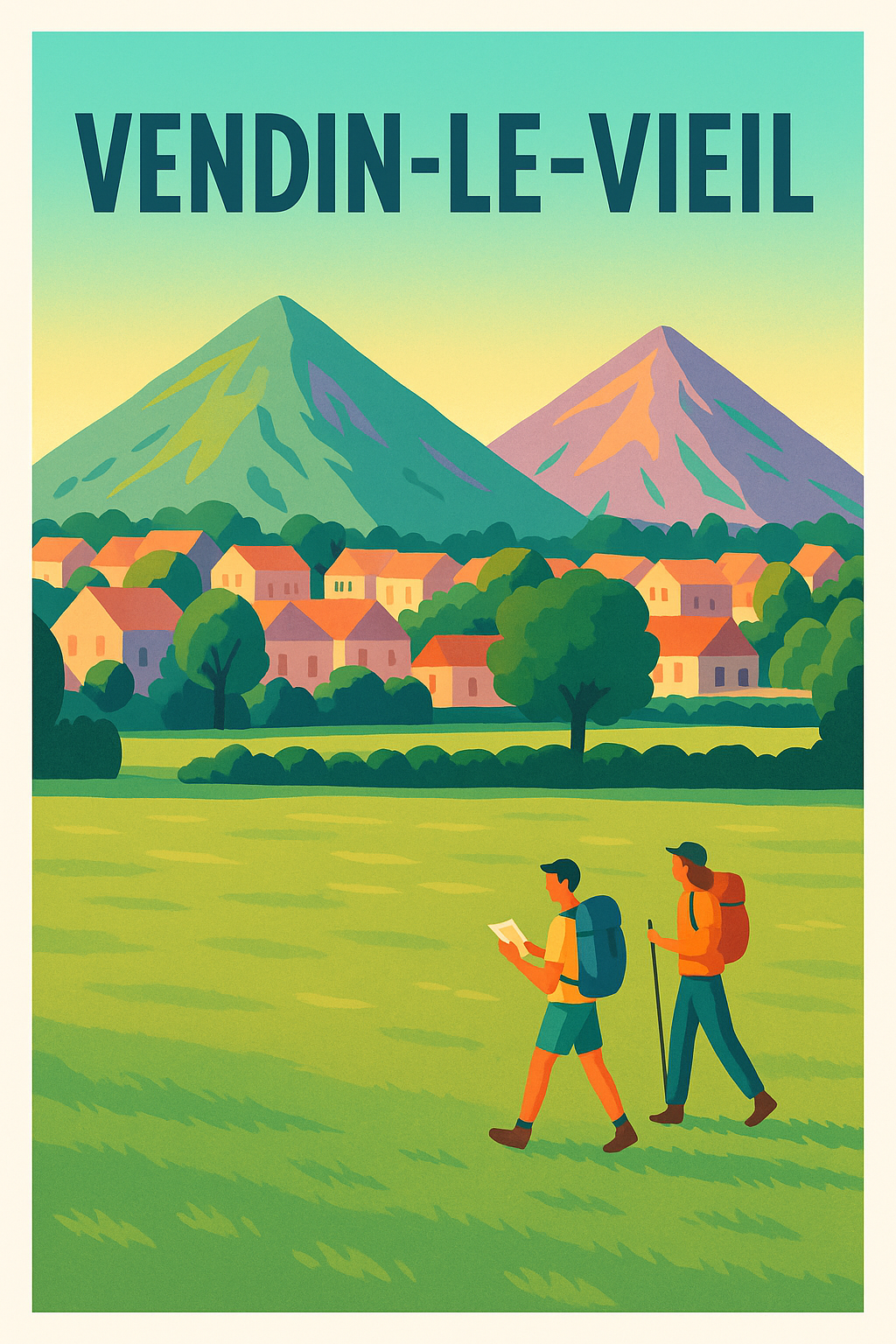 Affiche de VENDIN-LE-VIEIL - Escapade nature entre volcans et villages