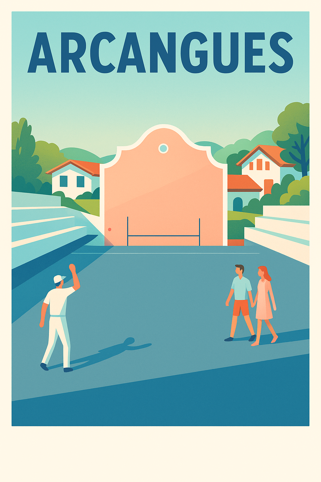 Affiche de Arcangues - Atmosphère basque authentique