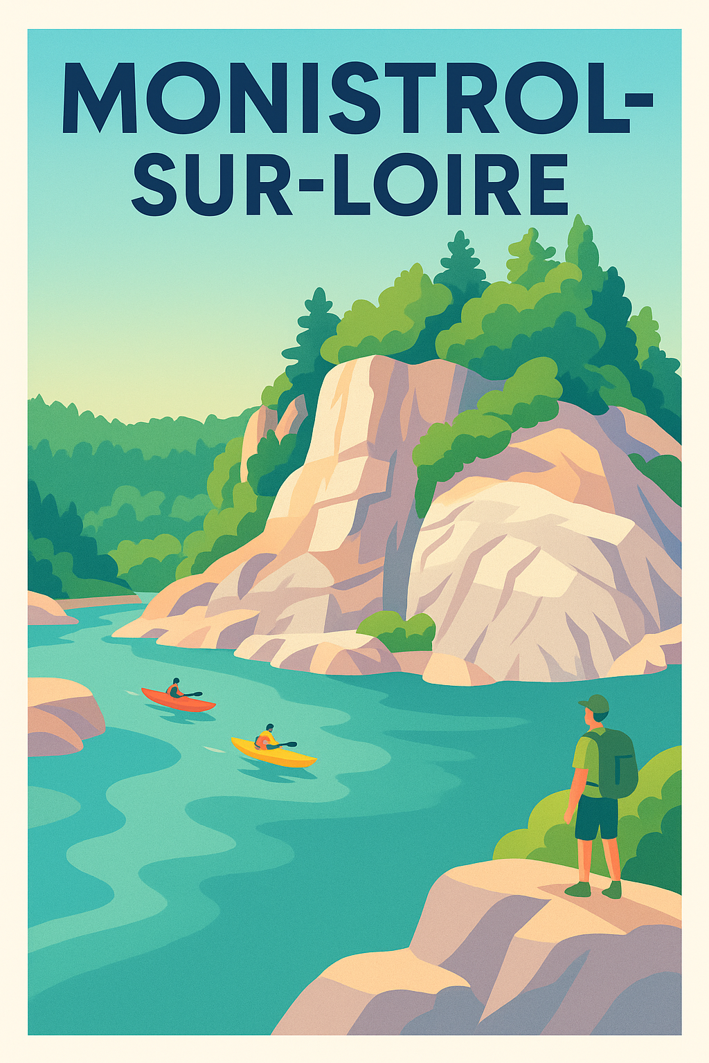 Affiche de Monistrol-sur-Loire - Nature et Aventure au Cœur de la Loire