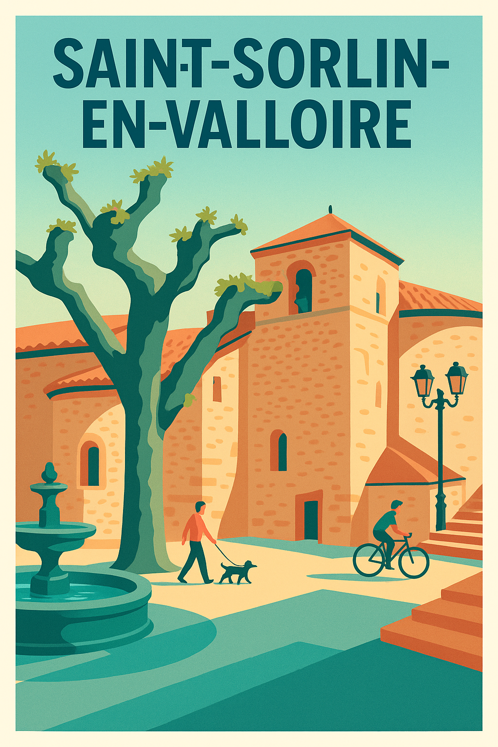 Affiche de Saint-Sorlin-en-Valloire - Tranquillité et charme méridional