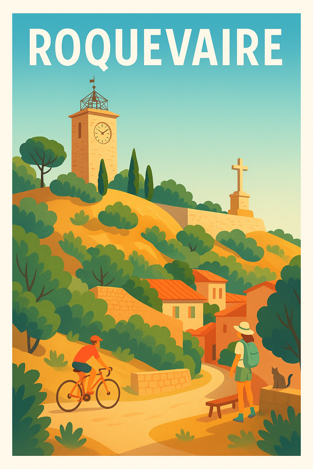 Affiche de Roquevaire - Charme provençal et douceur de vivre