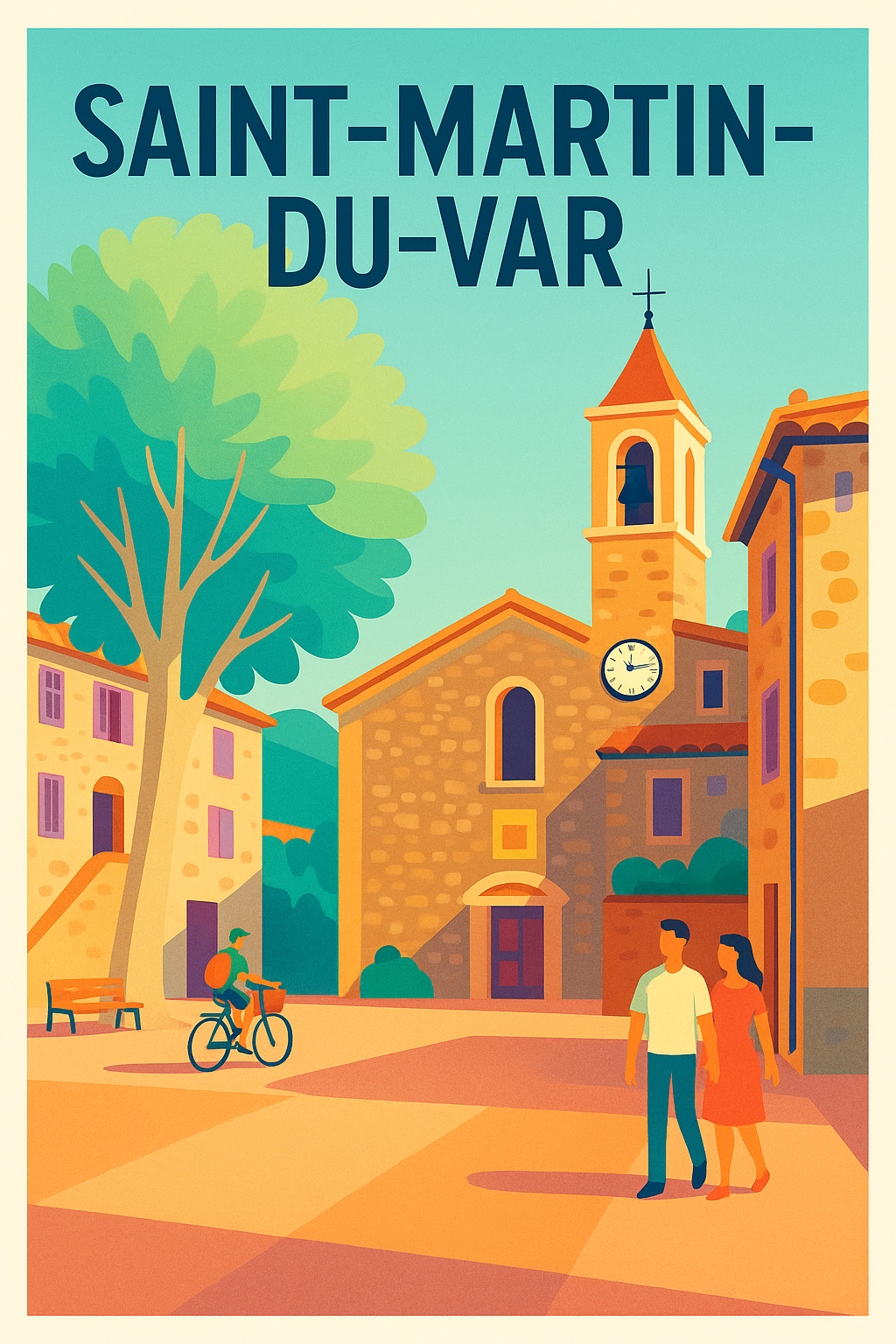 Affiche de Saint-Martin-du-Var - Charme et douceur de vie provençale