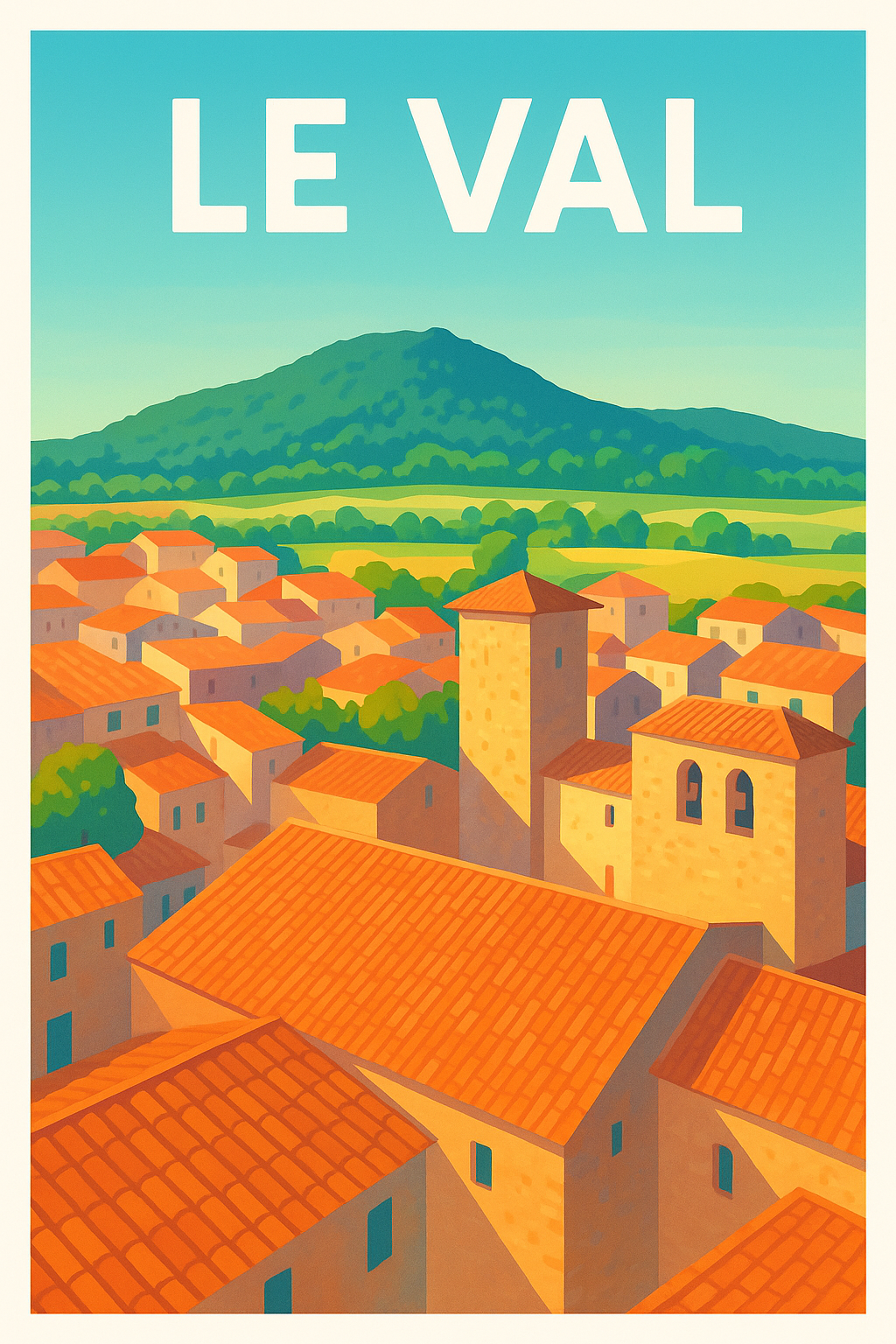 Affiche de Le Val - Charme et couleurs d'un village provençal