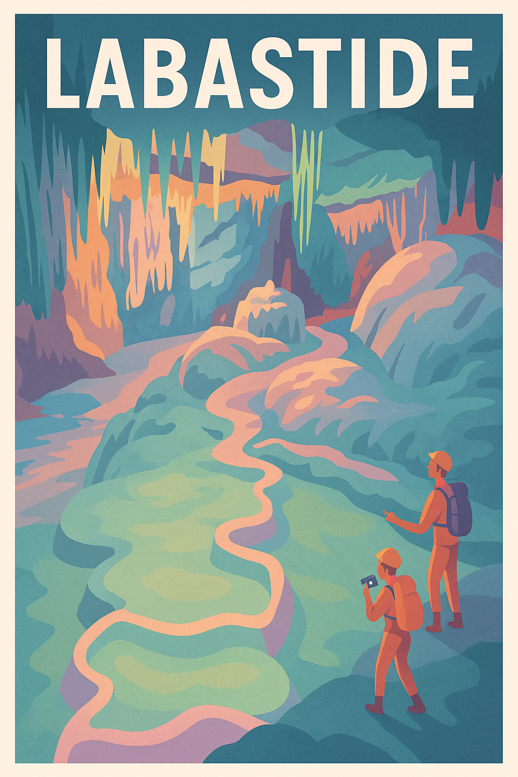 Affiche de Labastide - Exploration souterraine magique