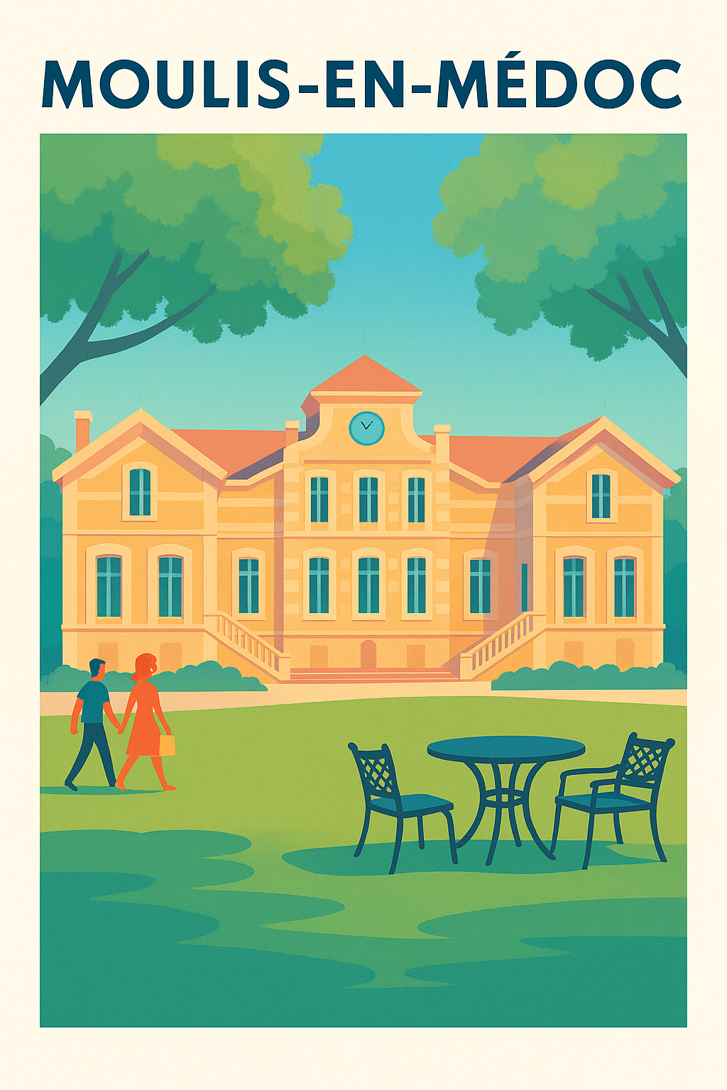 Affiche de Moulis-en-Médoc - Charme et Sérénité au Cœur du Médoc