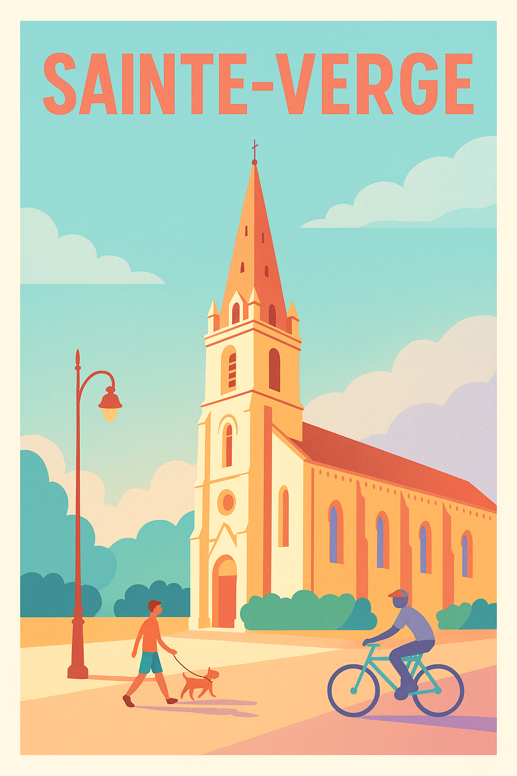 Affiche de Sainte-Verge - Charme paisible et architectural