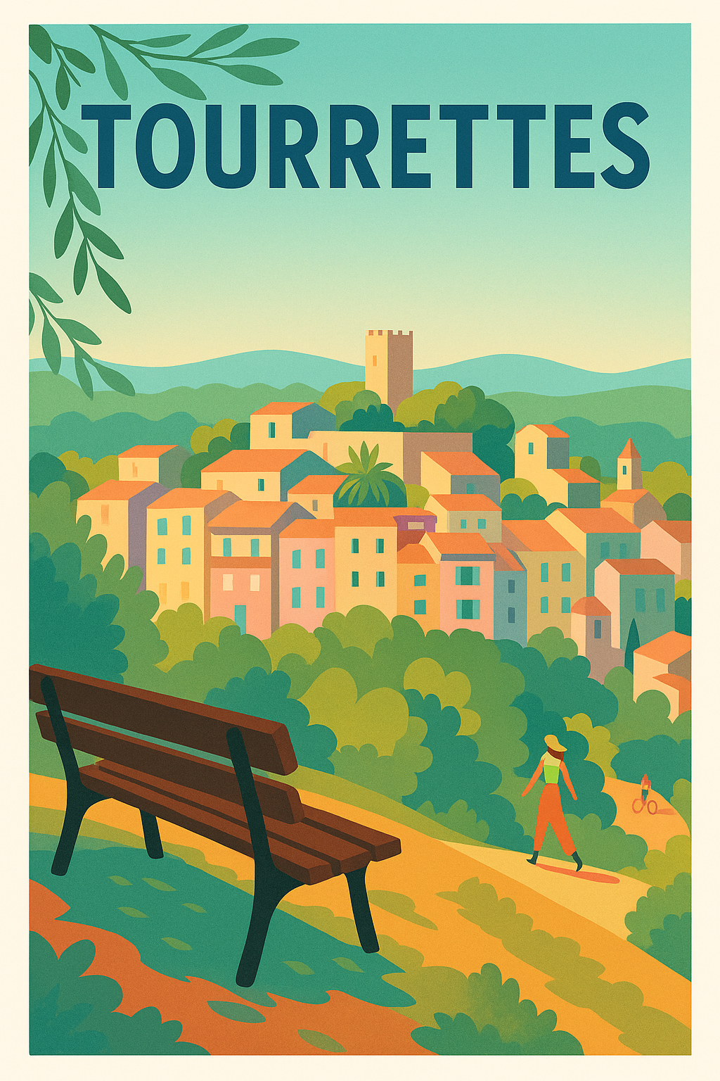 Affiche de Tourrettes - Village pittoresque au cœur de la nature