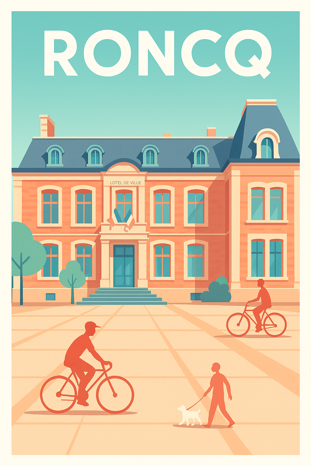 Affiche de Roncq - L'élégance du patrimoine local