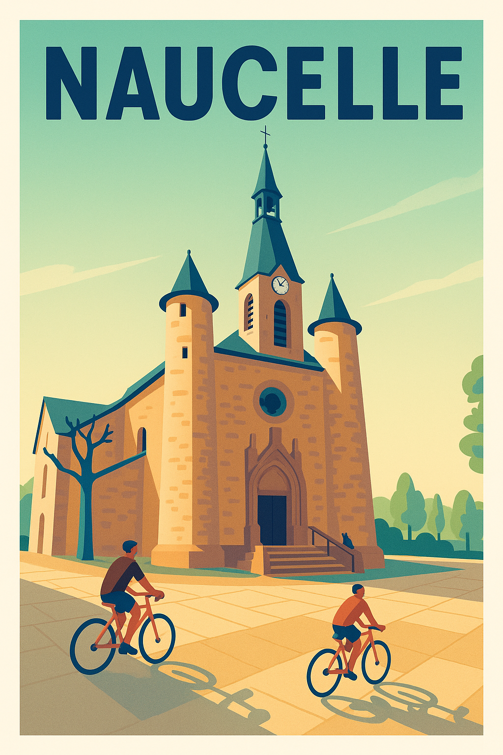 Affiche de Naucelle - L'élégance paisible de son église emblématique