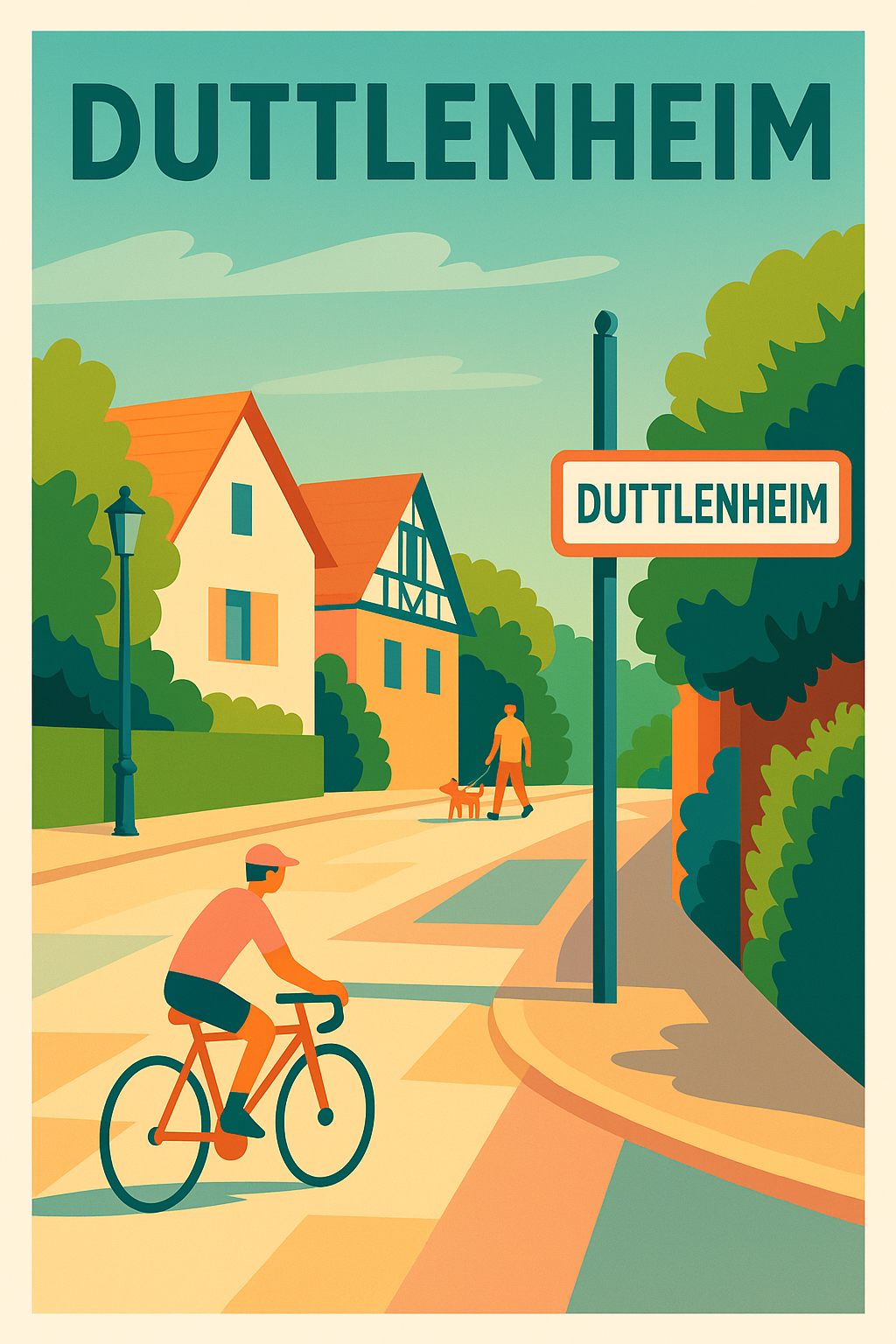 Affiche de Duttlenheim - Charme et douceur de vie alsacienne