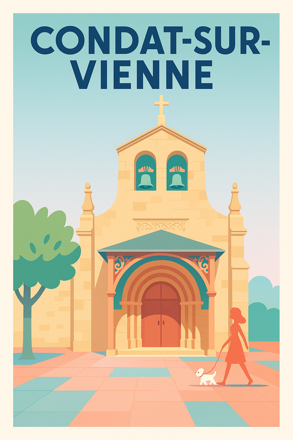 Affiche de Condat-sur-Vienne - Charme intemporel et douceur de vivre
