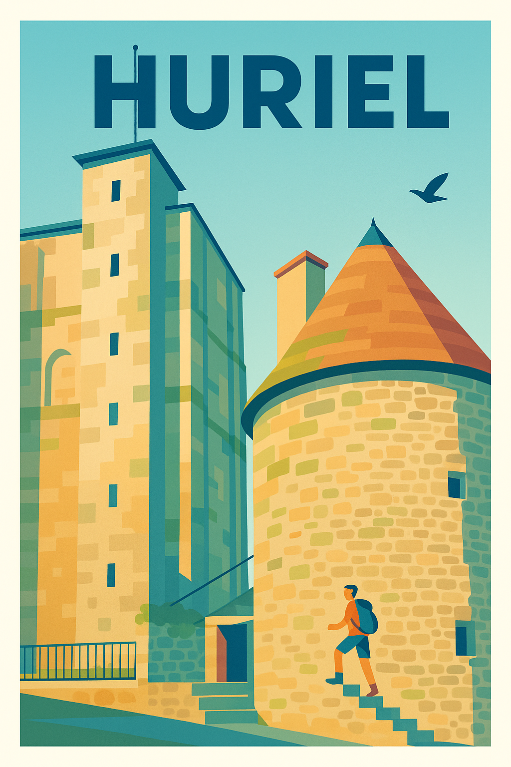 Affiche de Huriel - Escapade au cœur du patrimoine médiéval