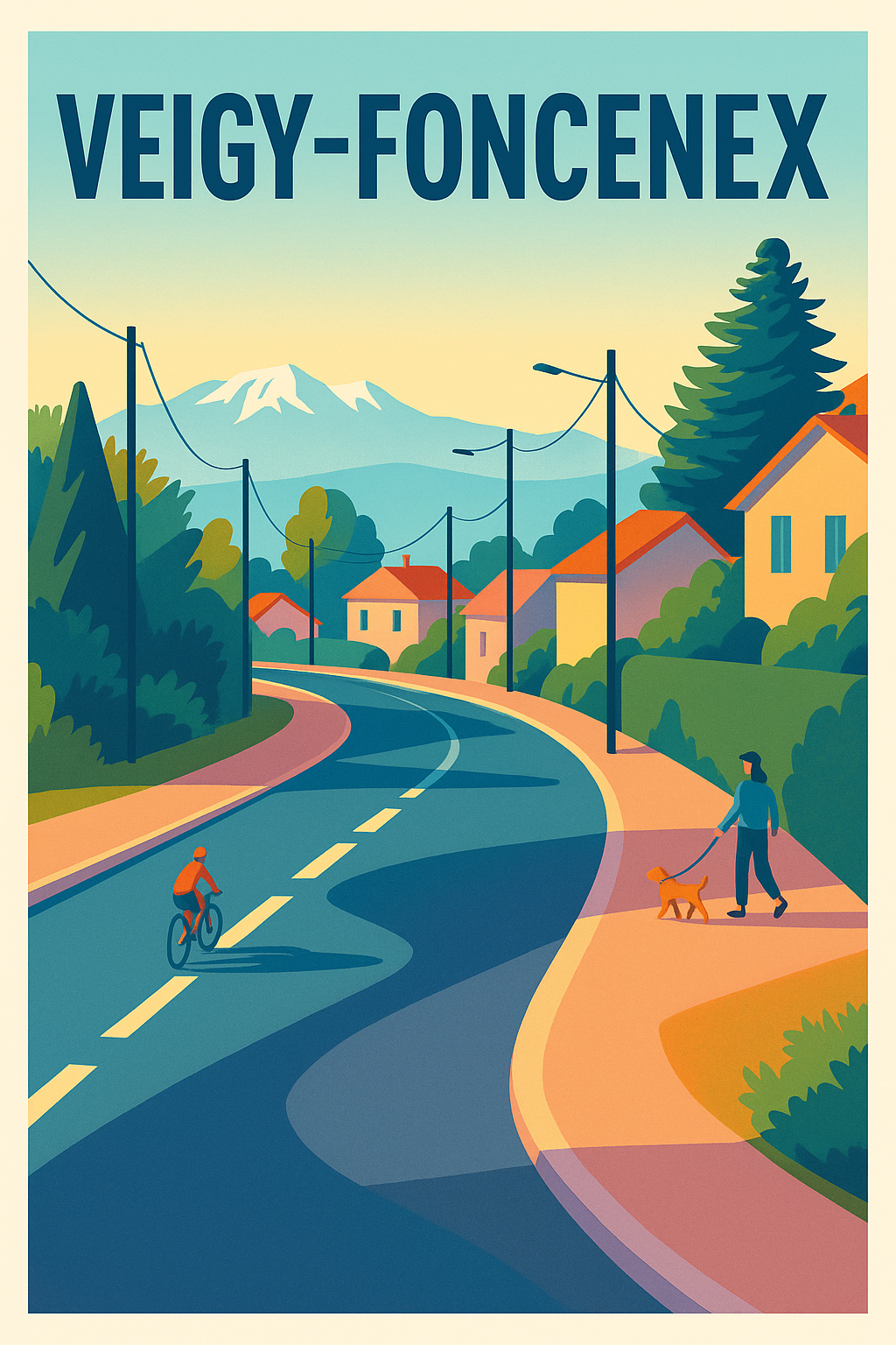 Affiche de Veigy-Foncenex - Charme paisible au pied des montagnes