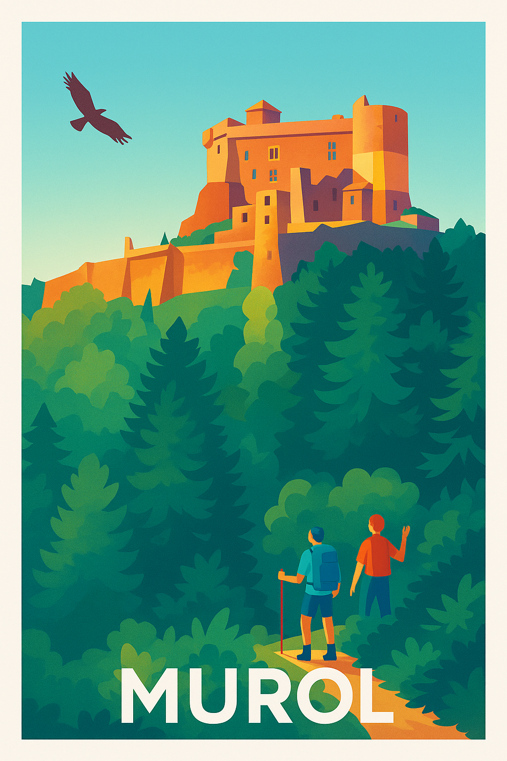 Affiche Murol — Aventures au cœur du château médiéval · poster d'art de Murol