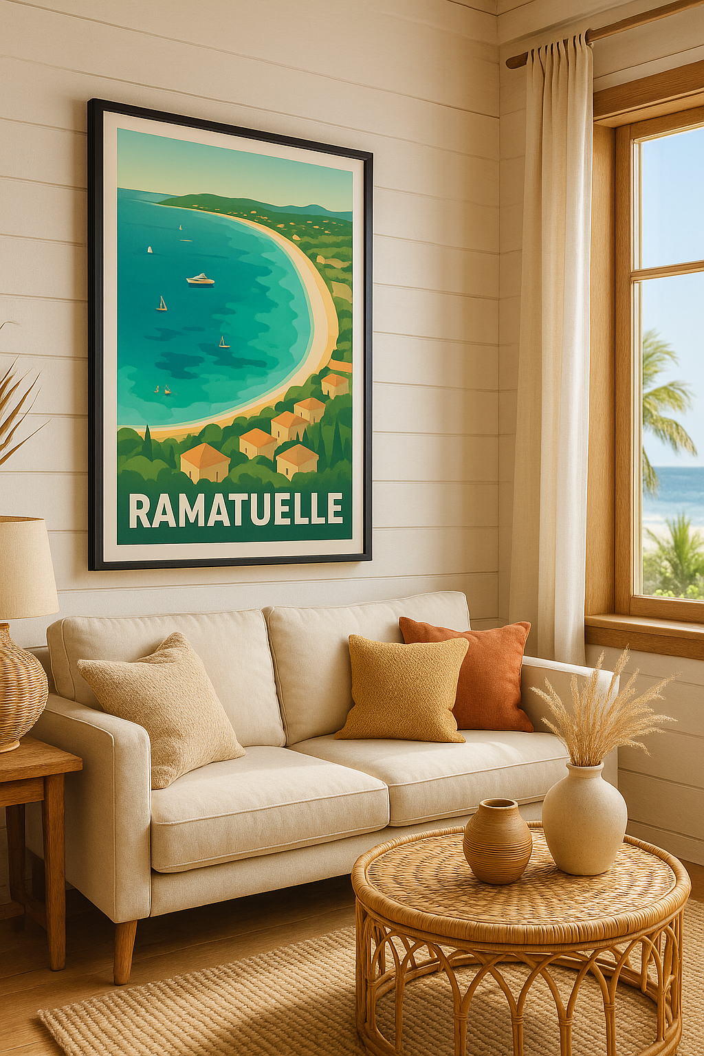 Mise en situation Affiche de Ramatuelle - Évasion ensoleillée sur la côte d'azur