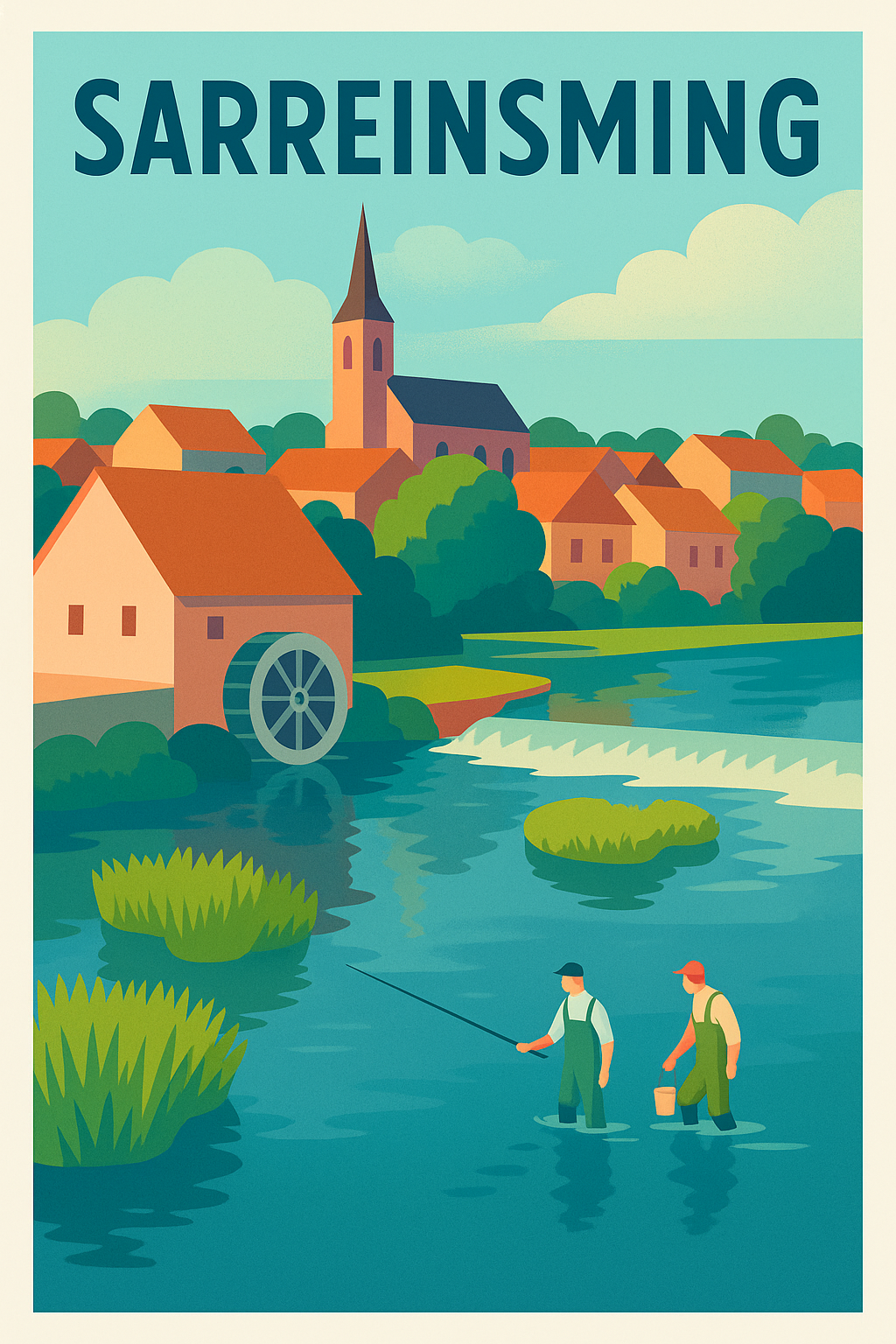 Affiche de Sarreinsming - Charme paisible au fil de l'eau