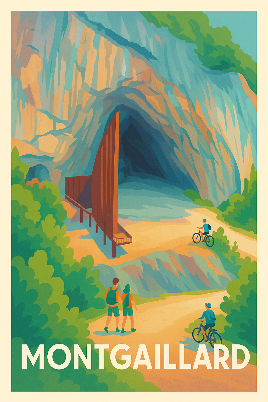 Affiche de Montgaillard - Aventure et nature en pleine exploration