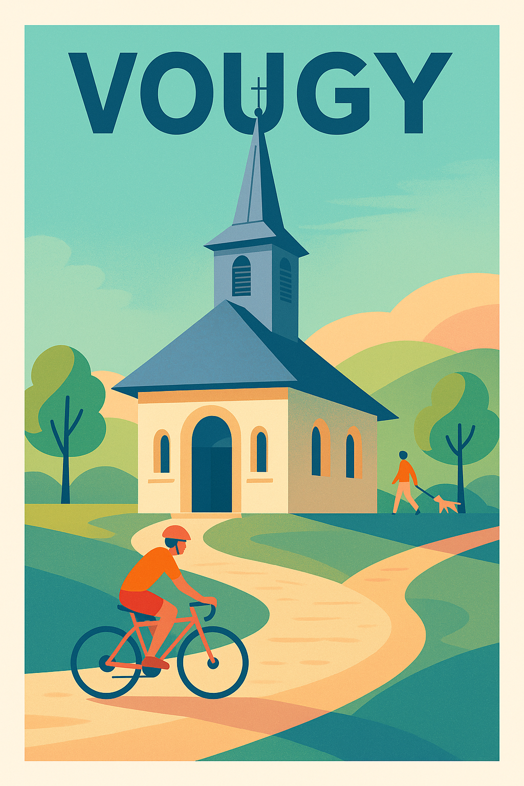 Affiche de Vougy - Charme bucolique et douceur de vivre