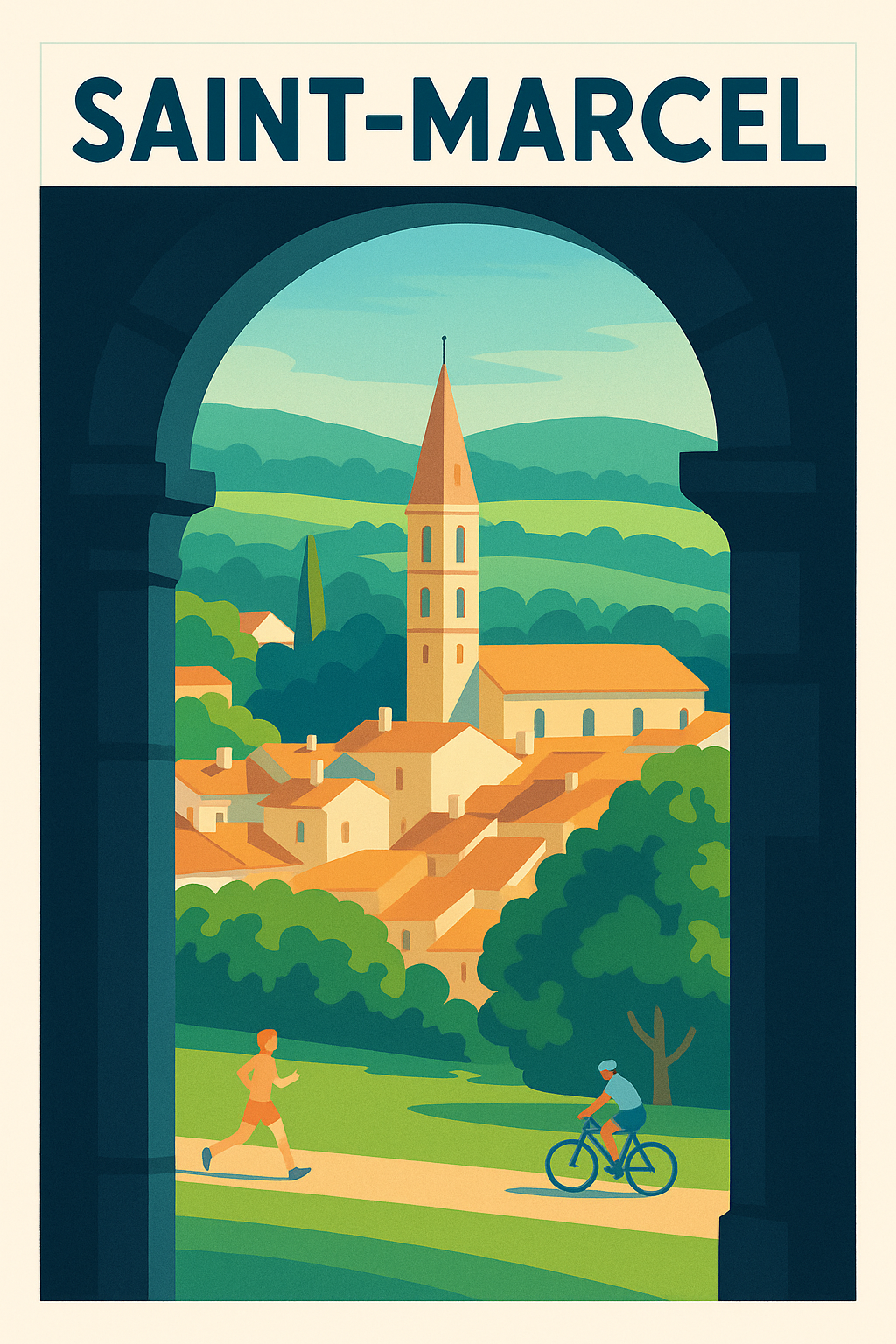 Affiche de Saint-Marcel - Charme et sérénité au cœur de la nature