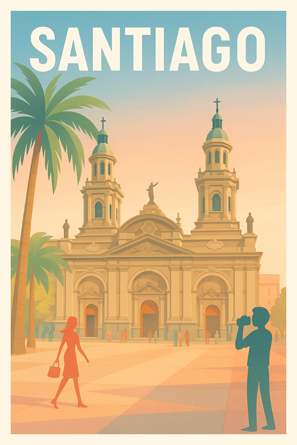 Affiche de Santiago - L'élégance historique au cœur de la ville