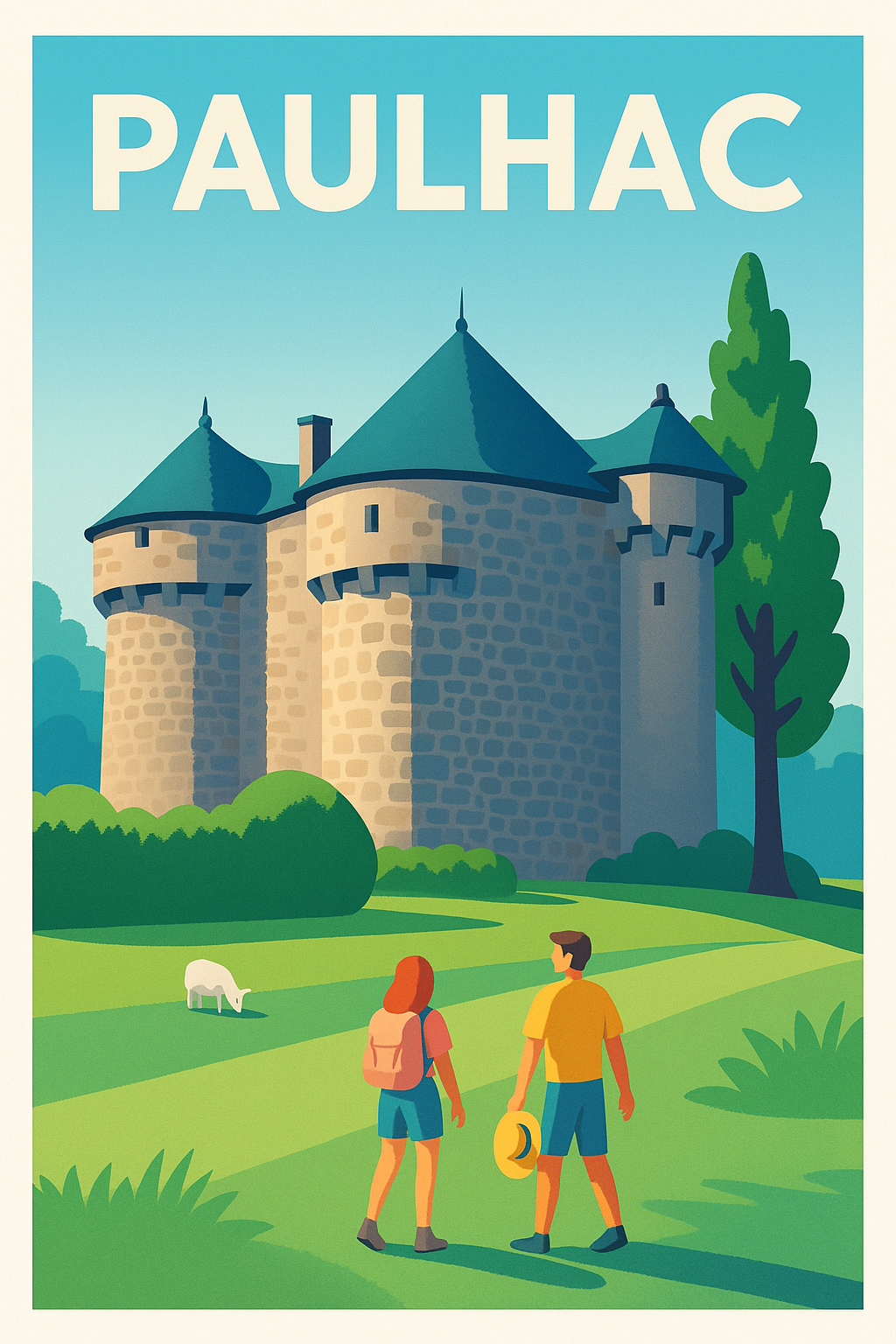 Affiche Paulhac — Un voyage au cœur du charme médiéval · poster d'art de Paulhac