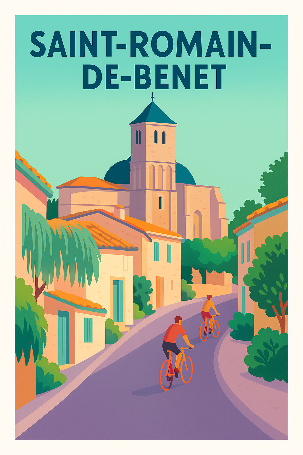 Affiche de Saint-Romain-de-Benet - Charme et douceur au cœur du village