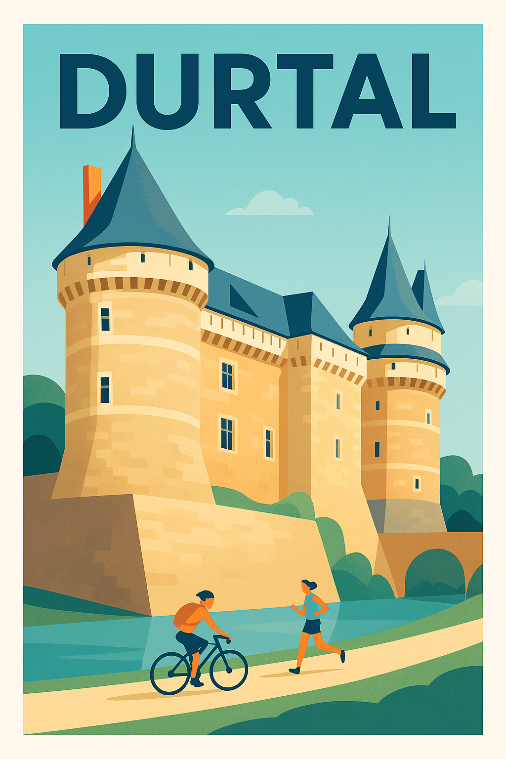Affiche de Durtal - Charme et histoire au pied du château