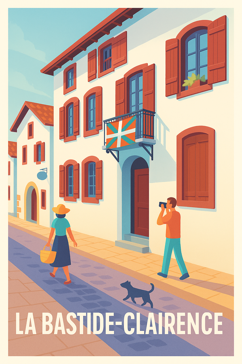 Affiche de La Bastide-Clairence - Charme et tradition basques en couleur