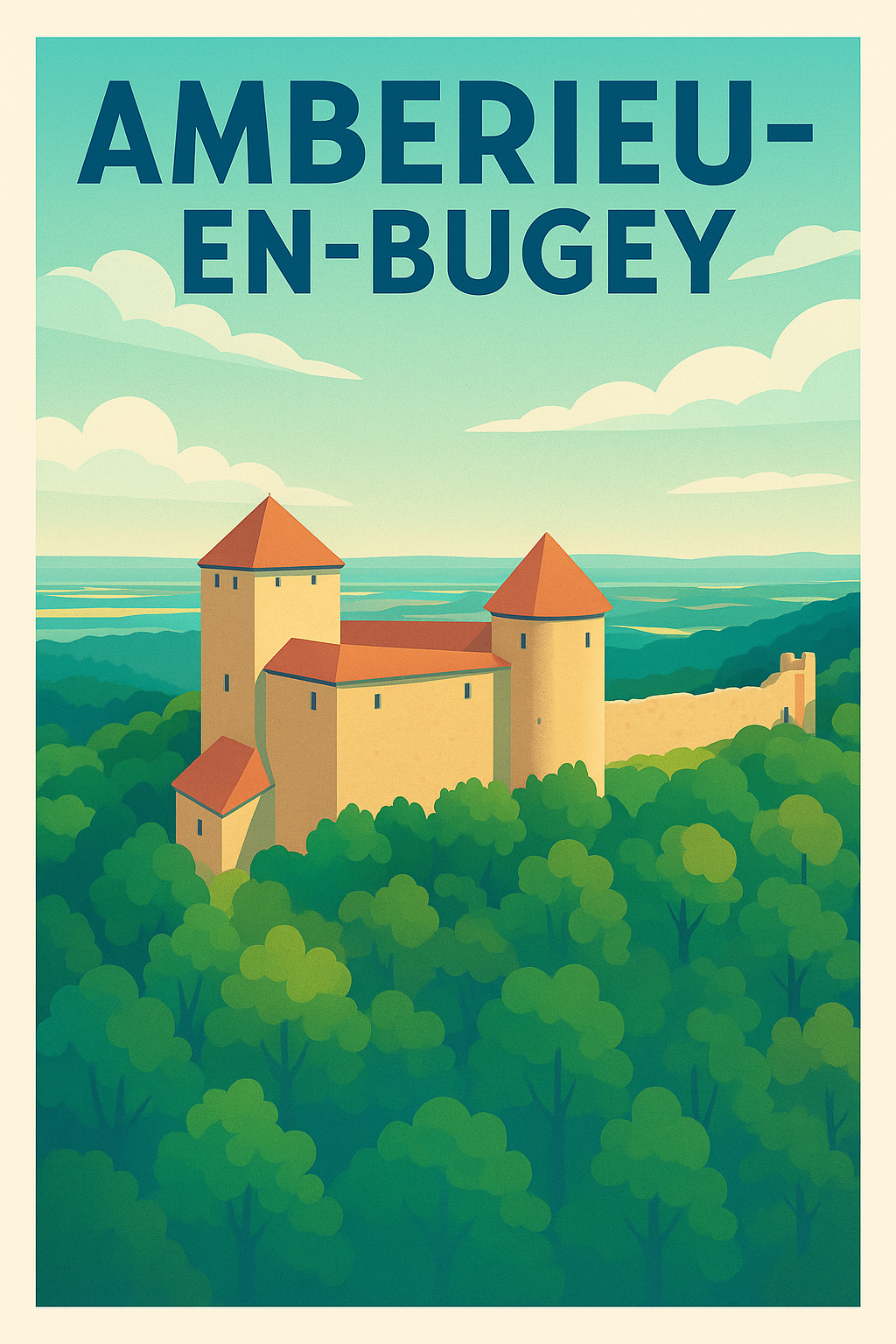 Affiche de Ambérieu-en-Bugey - Un havre historique en pleine nature