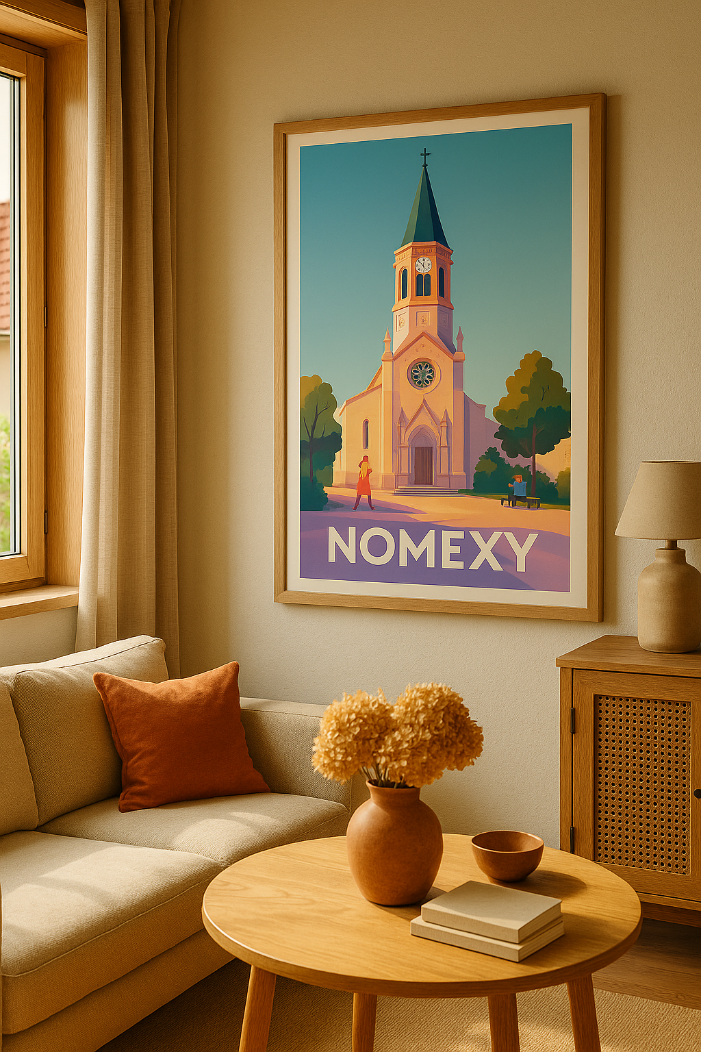 Mise en situation Affiche Nomexy - Charme et sérénité au cœur du village