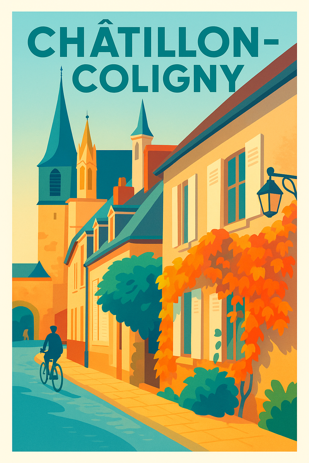 Affiche de Châtillon-Coligny - Charme et douceur d'une ville d'exception