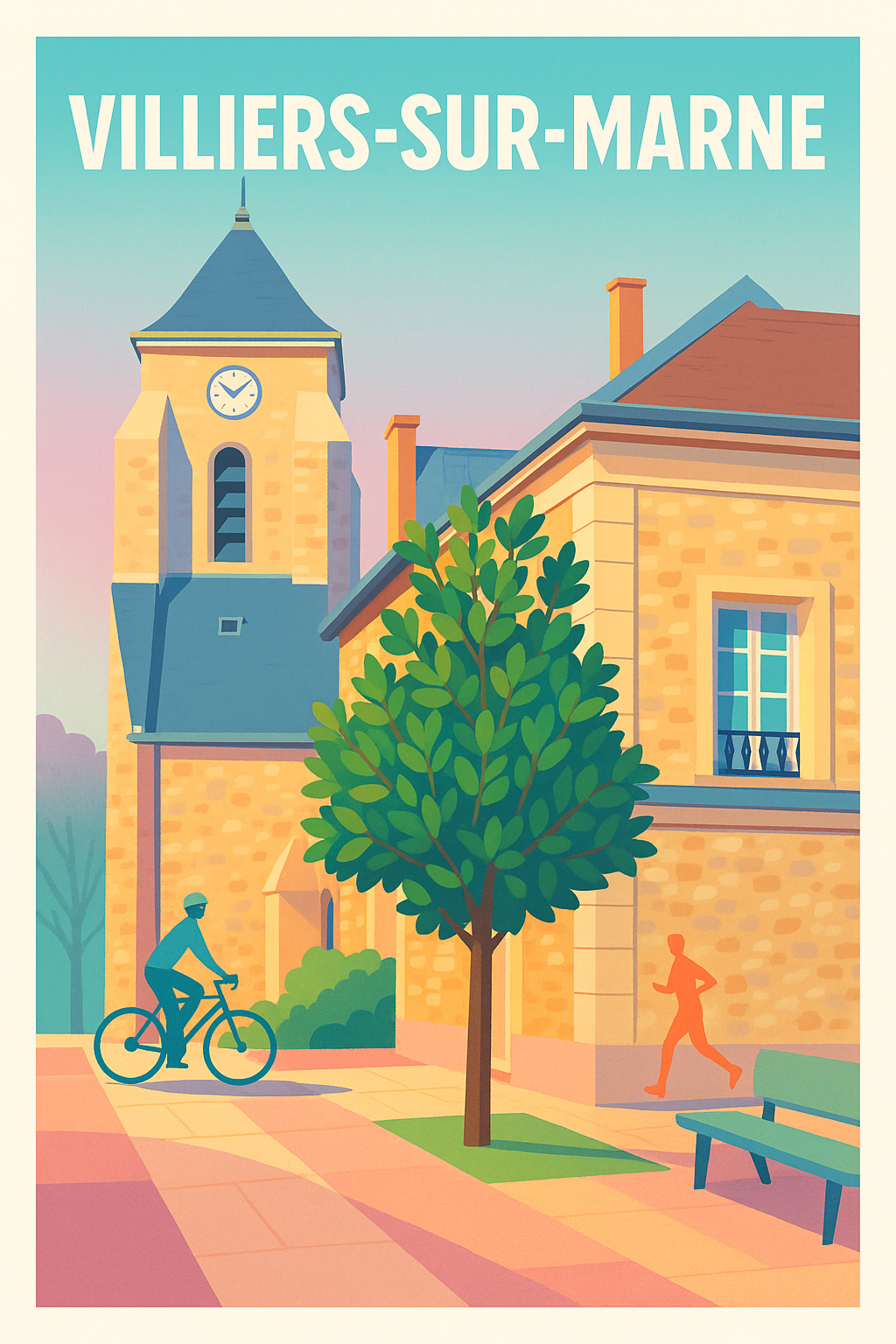 Affiche de Villiers-sur-Marne - L'élégance d'une promenade paisible