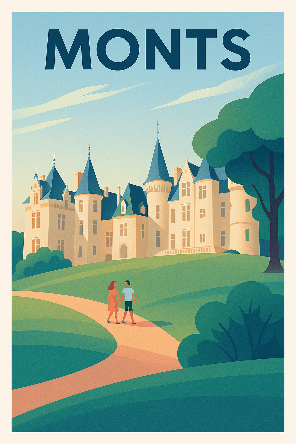 Affiche de Monts - Charme et sérénité au cœur du château