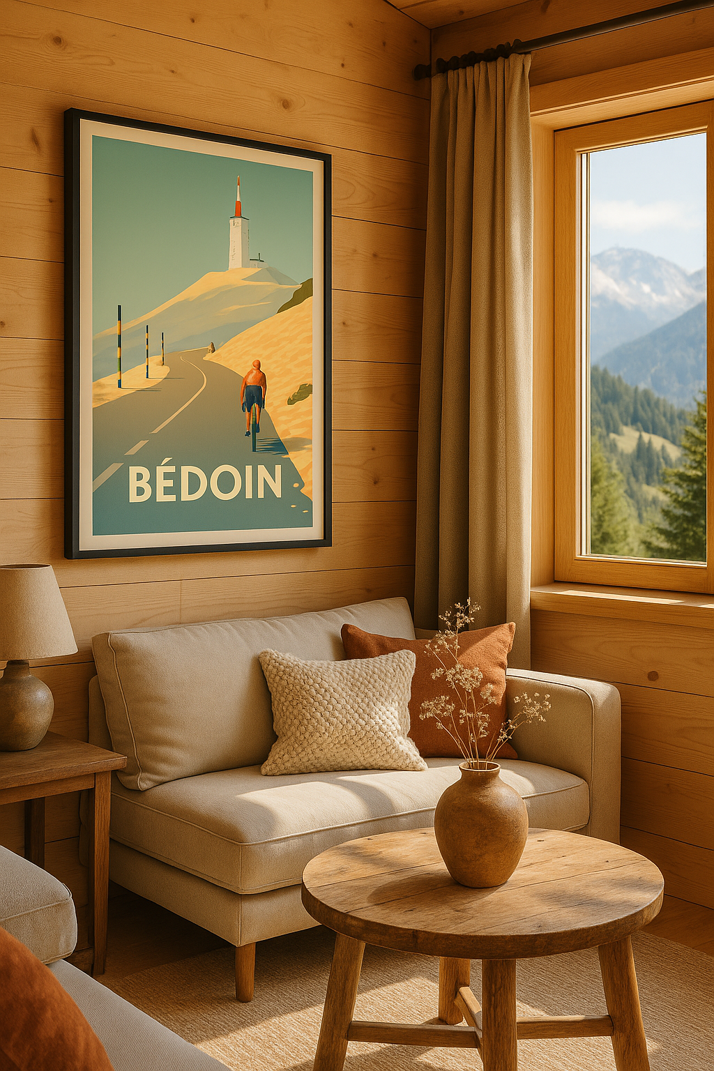 Mise en situation Affiche de Bédoin - L'ascension mythique du Mont Ventoux