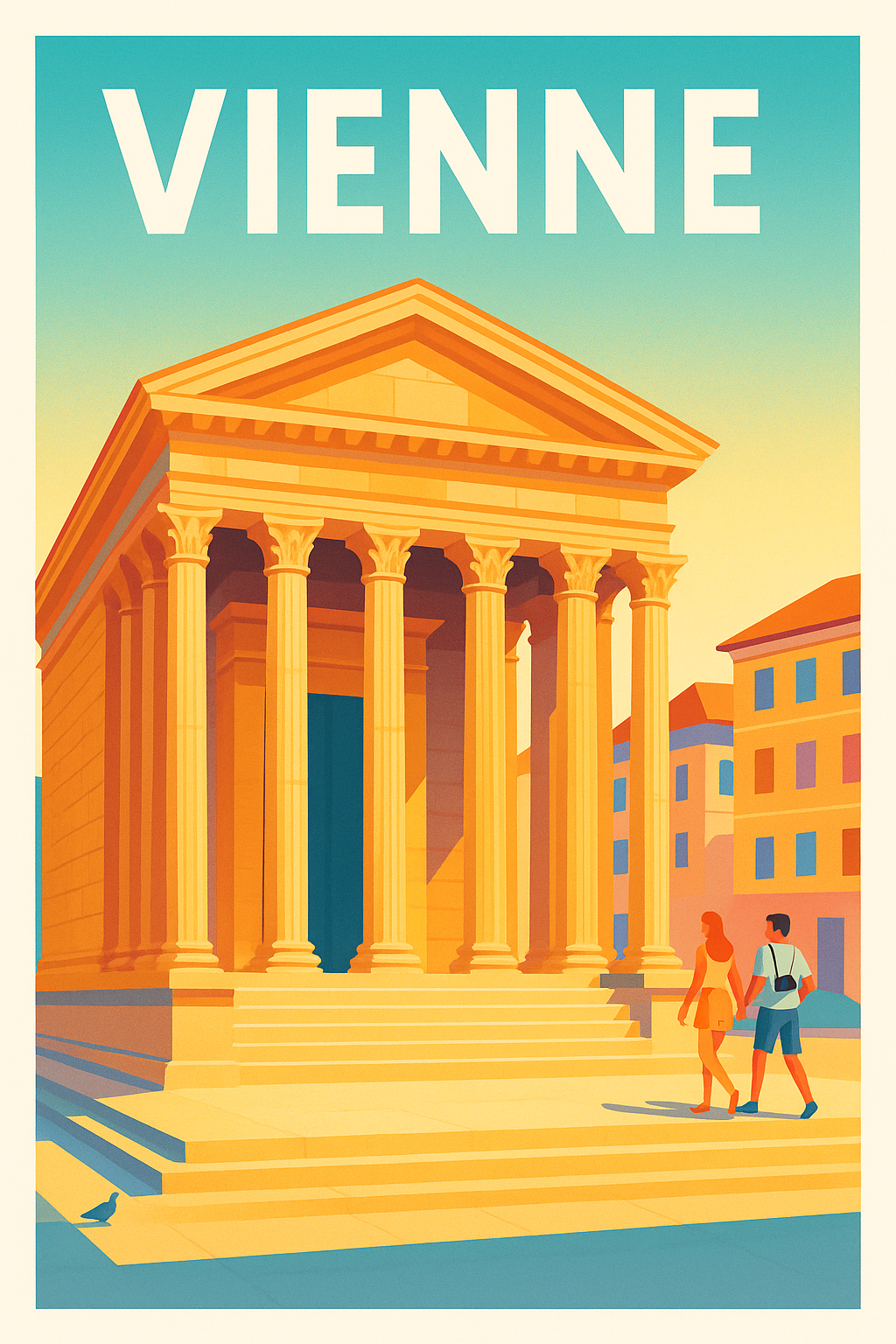 Affiche Vienne — Voyage au cœur de l'Antiquité · poster d'art de Vienne