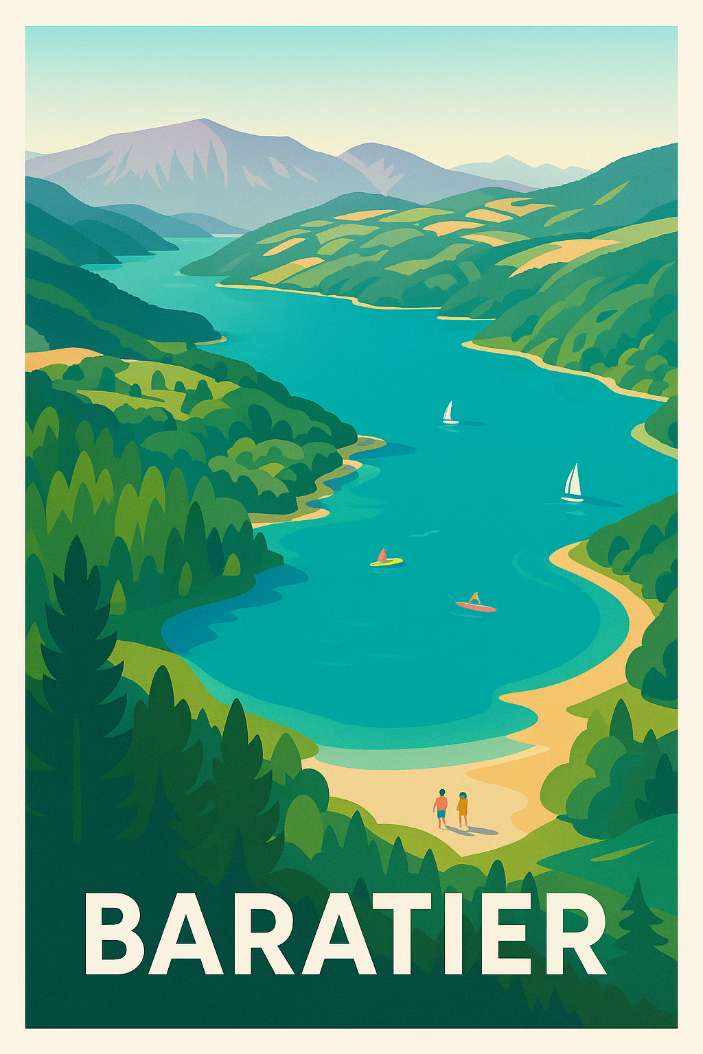 Affiche de Baratier - L'Évasion Nature au Cœur des Montagnes