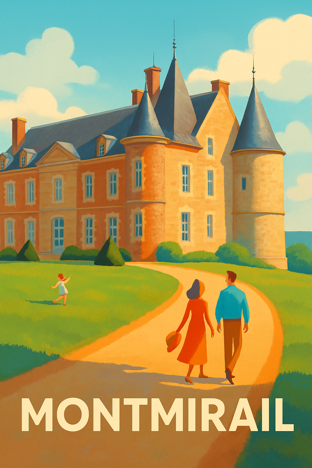 Affiche de Montmirail - Charme et élégance du patrimoine français