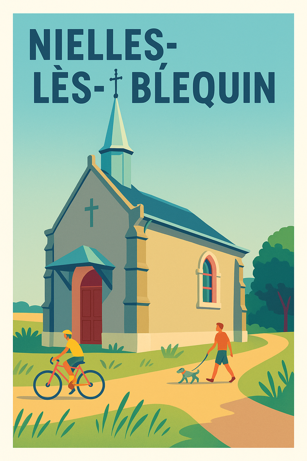 Affiche de Nielles-lès-Bléquin - Douceur de vie au calme champêtre