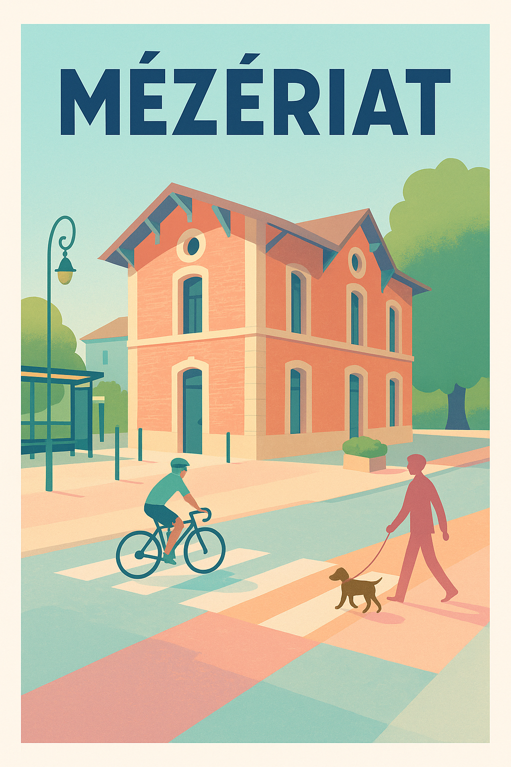 Affiche de Mézériat - Douceur de vie au cœur du village