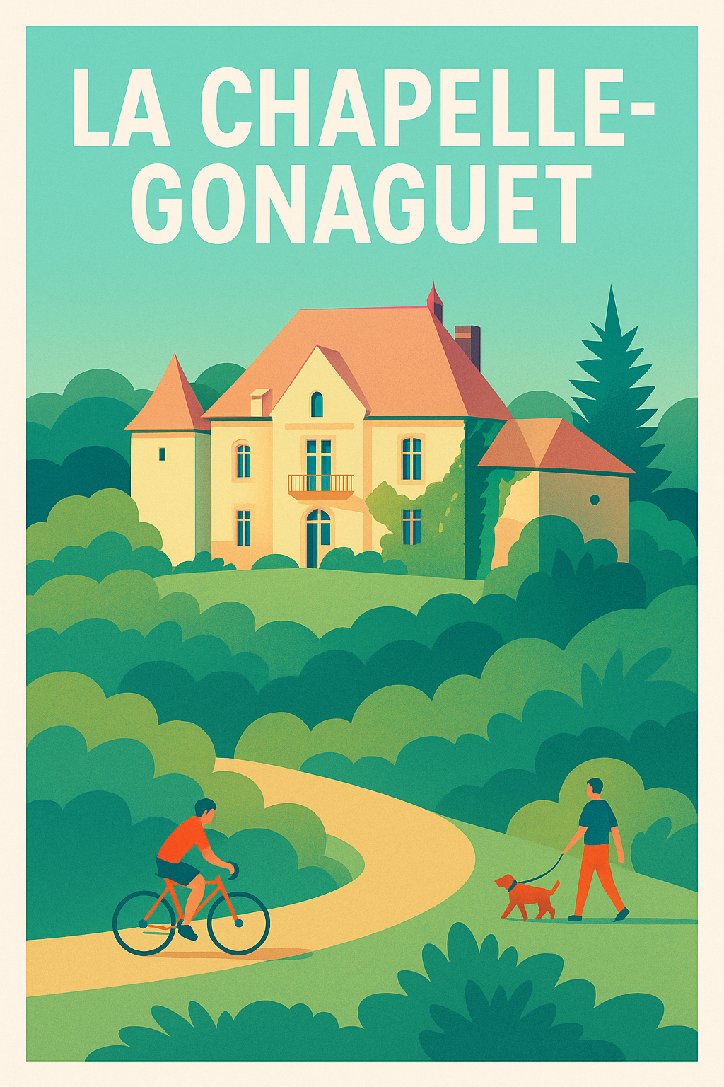 Affiche de La Chapelle-Gonaguet - L'Élégance au Cœur de la Nature