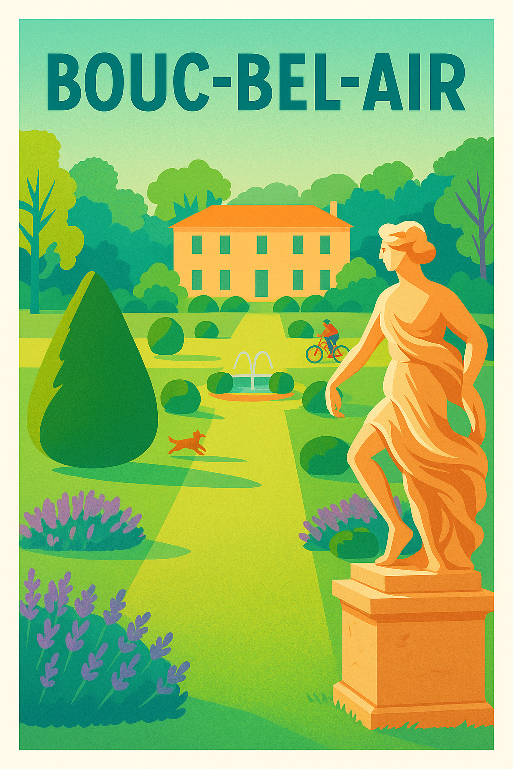 Affiche de Bouc-Bel-Air - L'élégance bucolique au cœur de la Provence