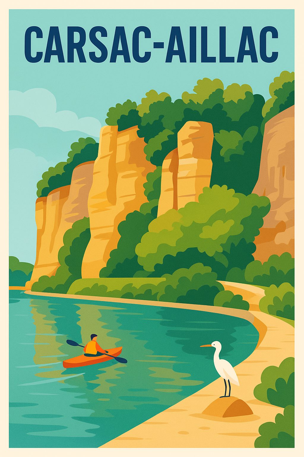 Affiche de Carsac-Aillac - Évasion nature au fil de l'eau