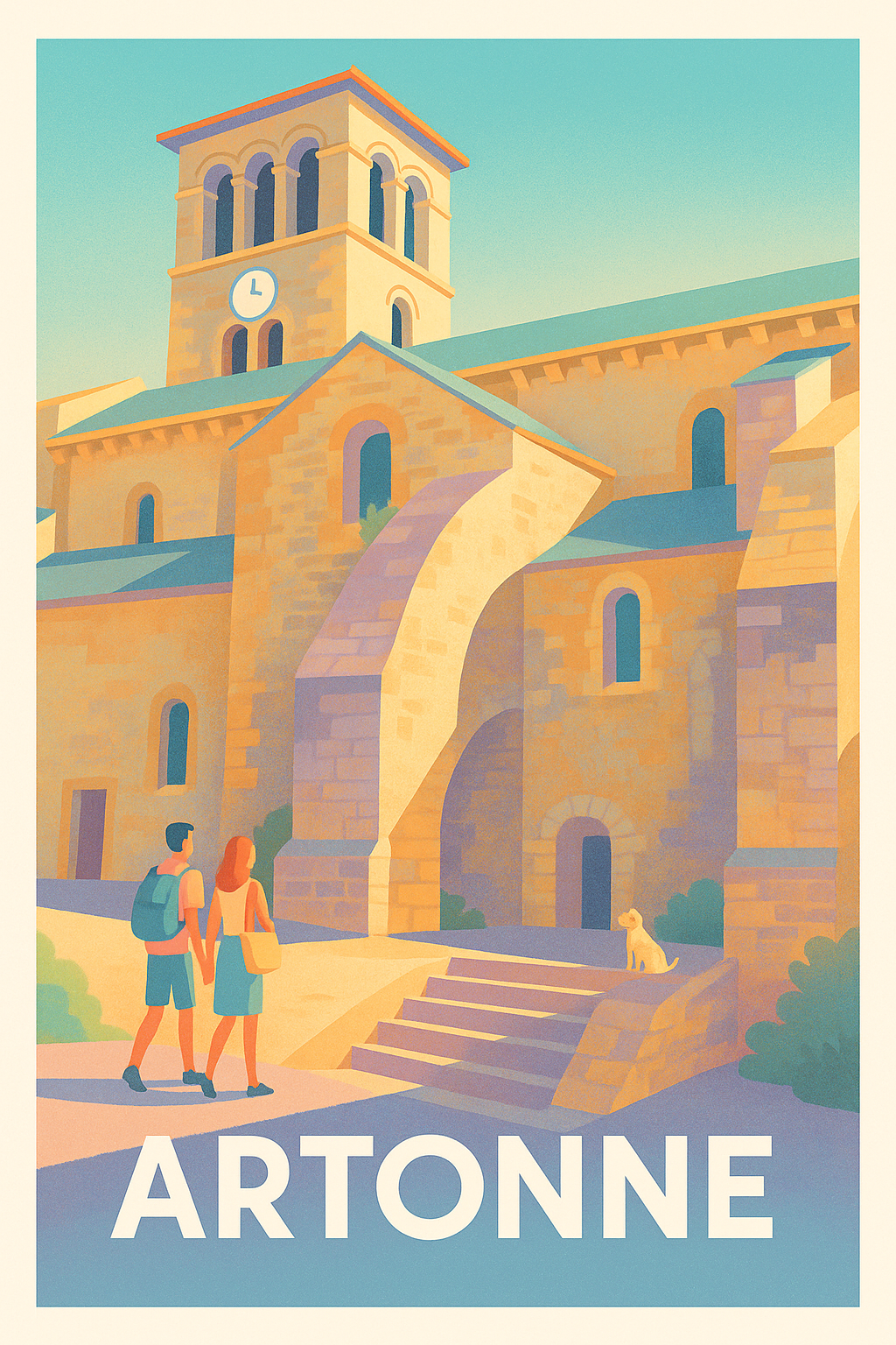 Affiche Artonne — Charme et histoire au cœur de la pierre dorée · poster d'art de Artonne