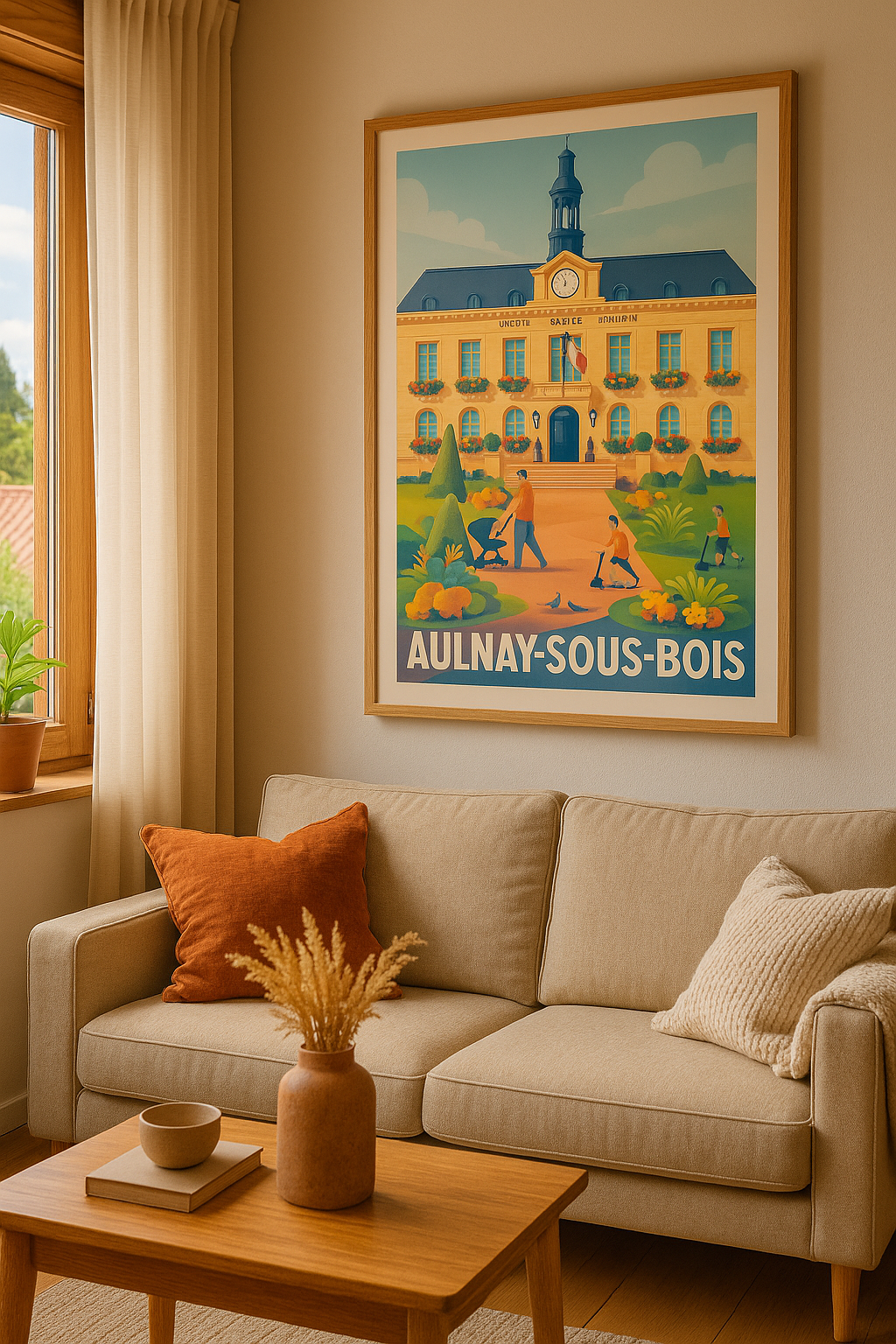 Affiche Aulnay-sous-Bois - Charme et convivialité au cœur de la ville - Afich
